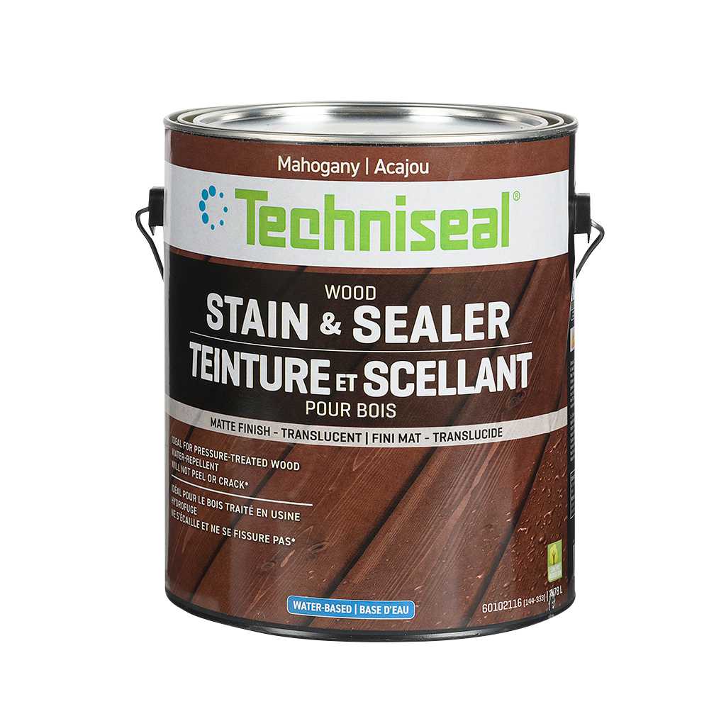 Teinture et scellant pour bois acajou 3,78 L