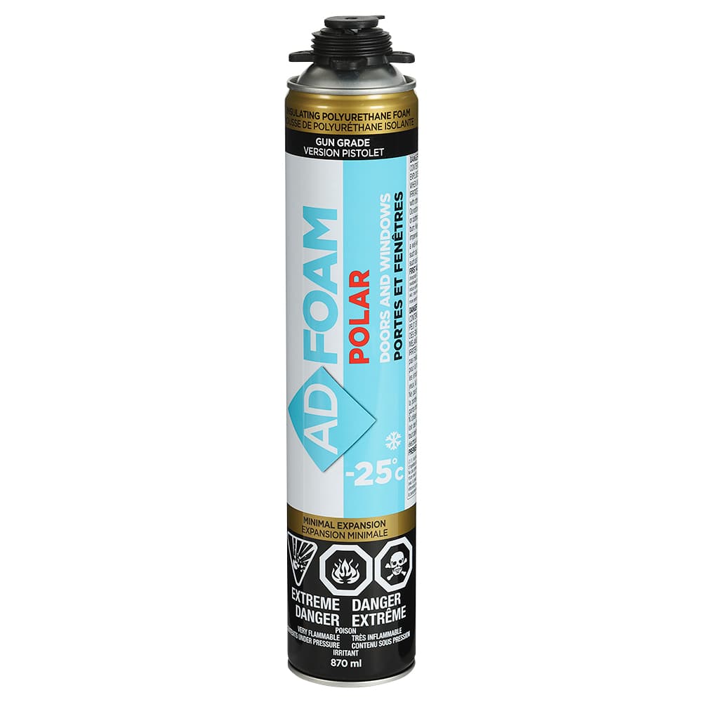 Mousse isolante portes et fenêtres 870 ml