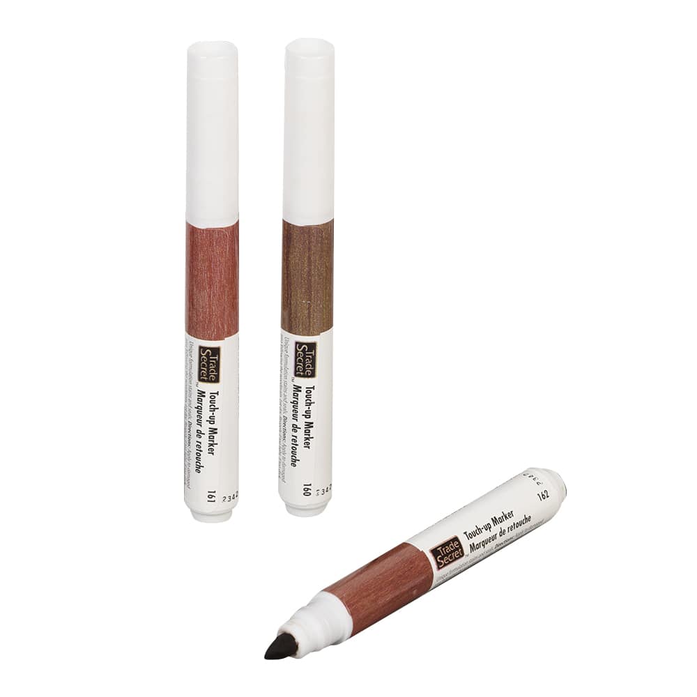 Ensemble de 3 marqueurs de retouche pour bois Secret du métier ton de rouge