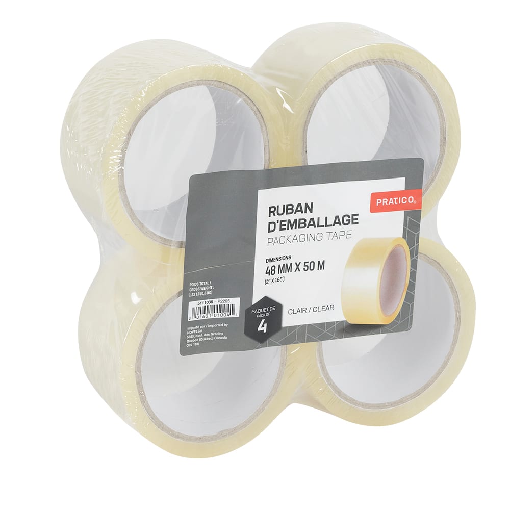 Packing Tape 48 mm x 50 m Pkg/4