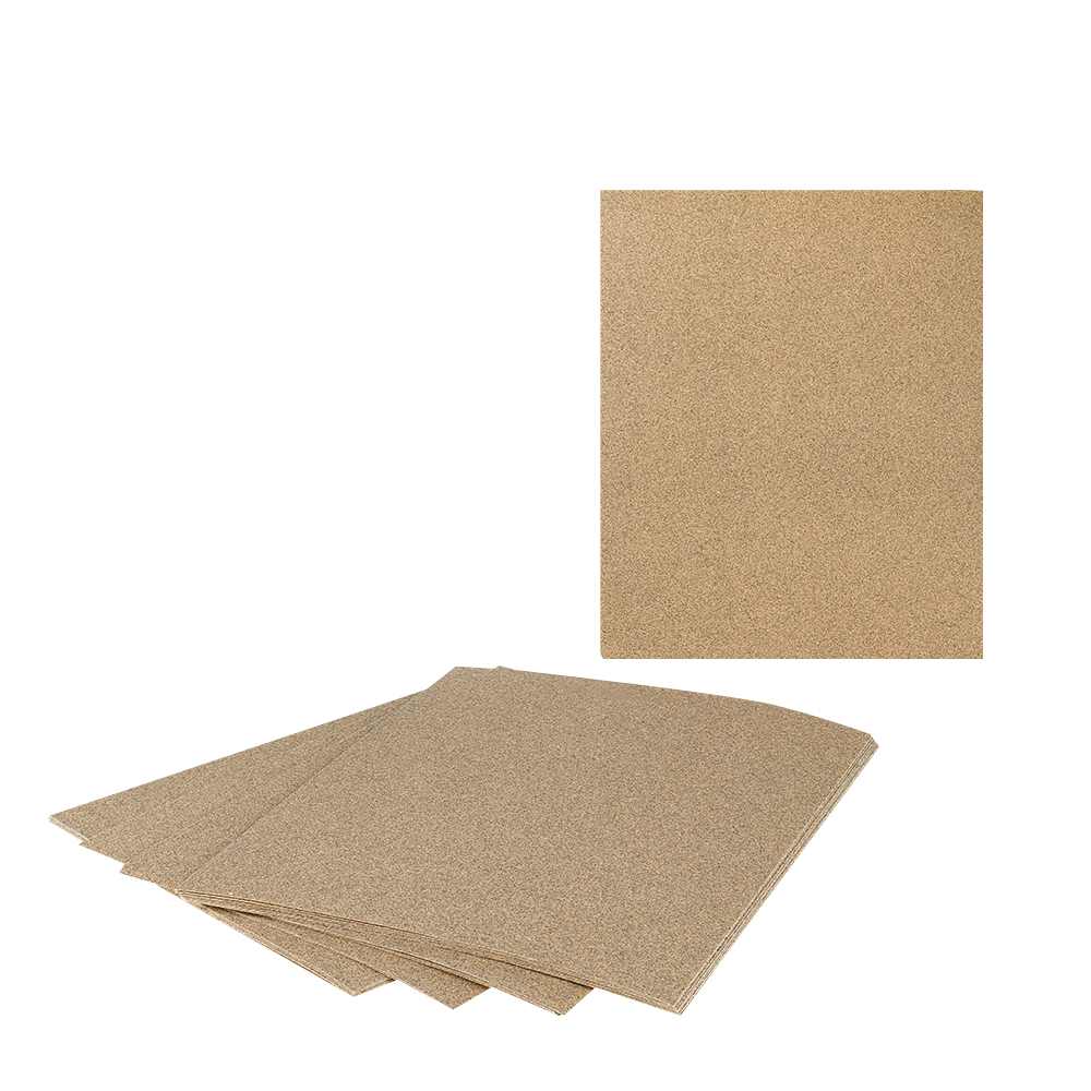 Papiers sablés d'oxyde d'aluminium 9 po x 11 po grain 100 Pqt/25