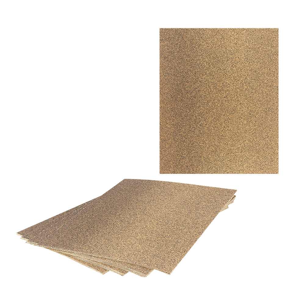 Papiers sablés d'oxyde d'aluminium 9 po x 11 po grain 60 Pqt/25