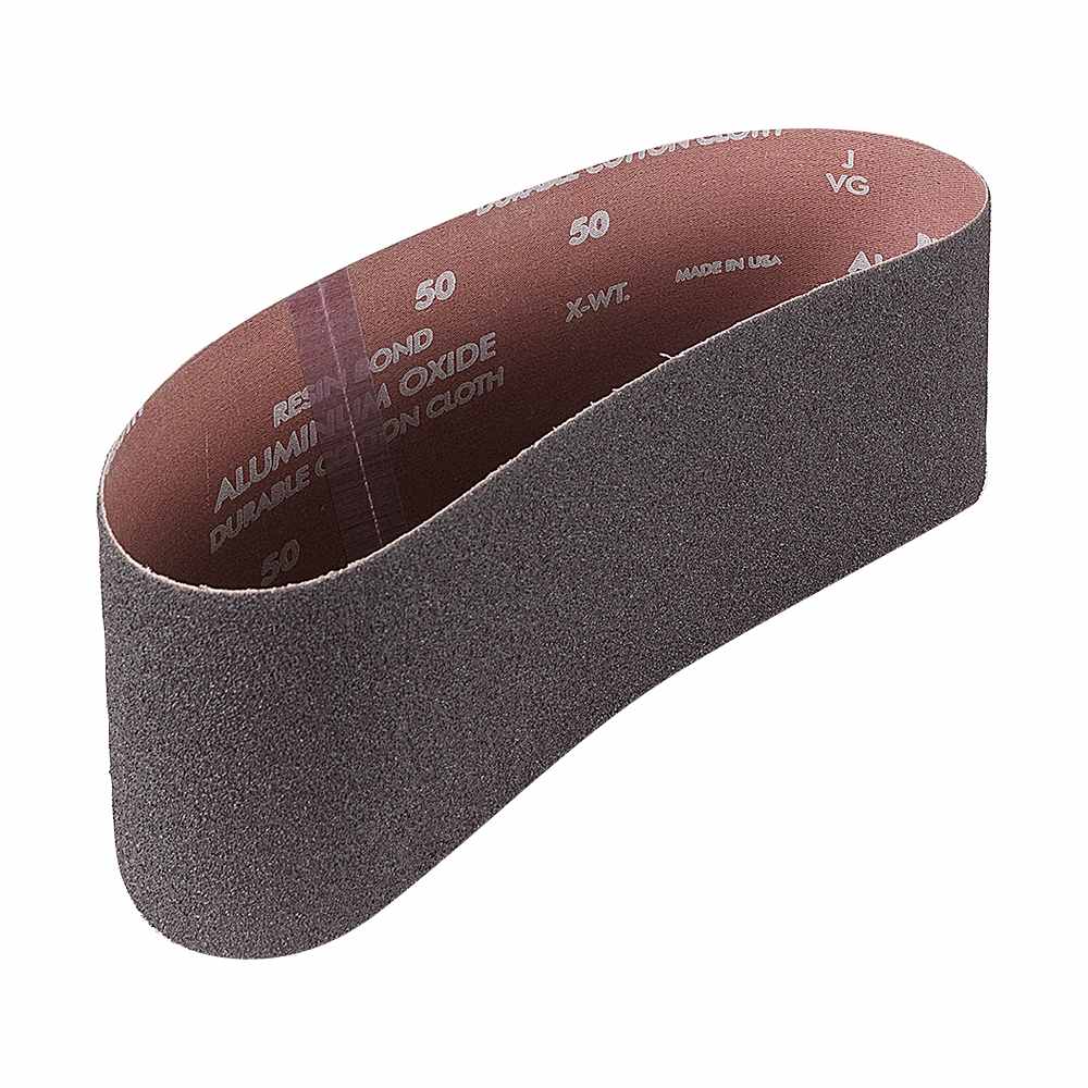 Courroie de papier sablé 4 po x 36 po grain 50