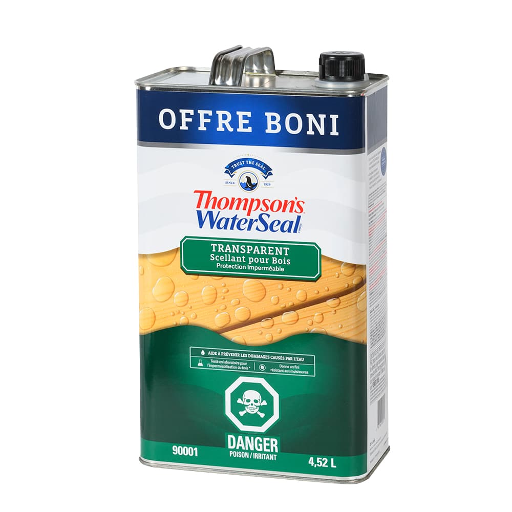 Scellant pour bois WaterSeal clair 4,52 L