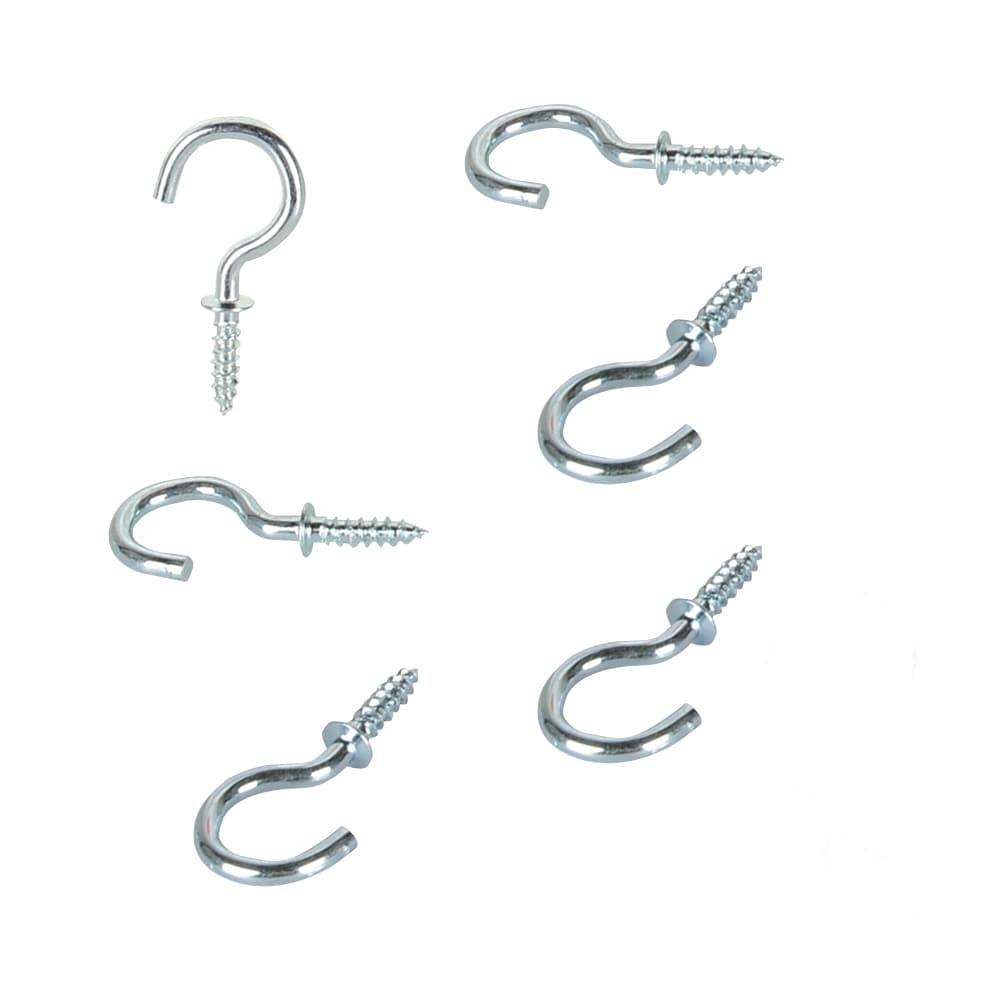 Crochets à tasses 3/4 po Pqt/6