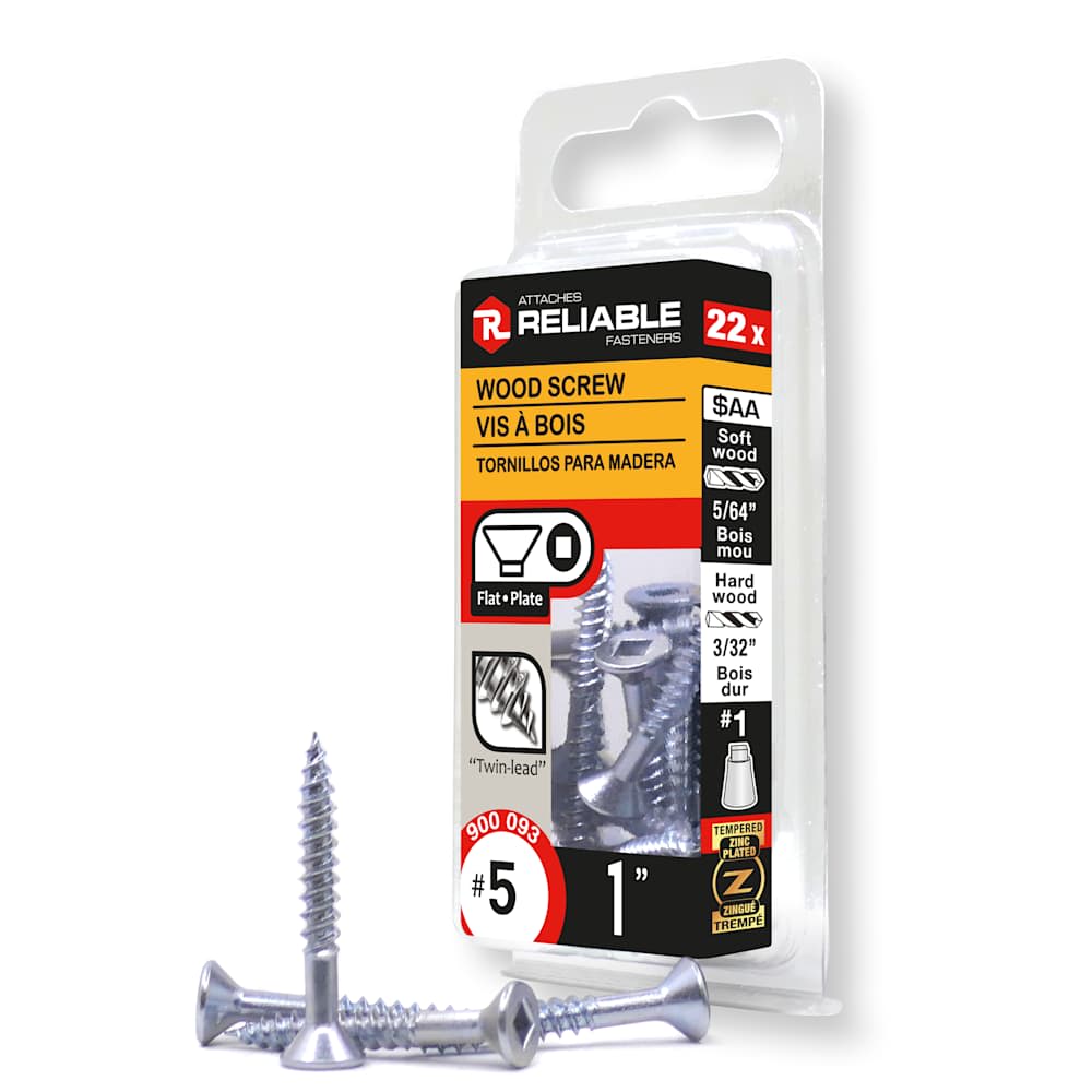 Vis à bois 1 po n° 5 T.P. Pqt/22