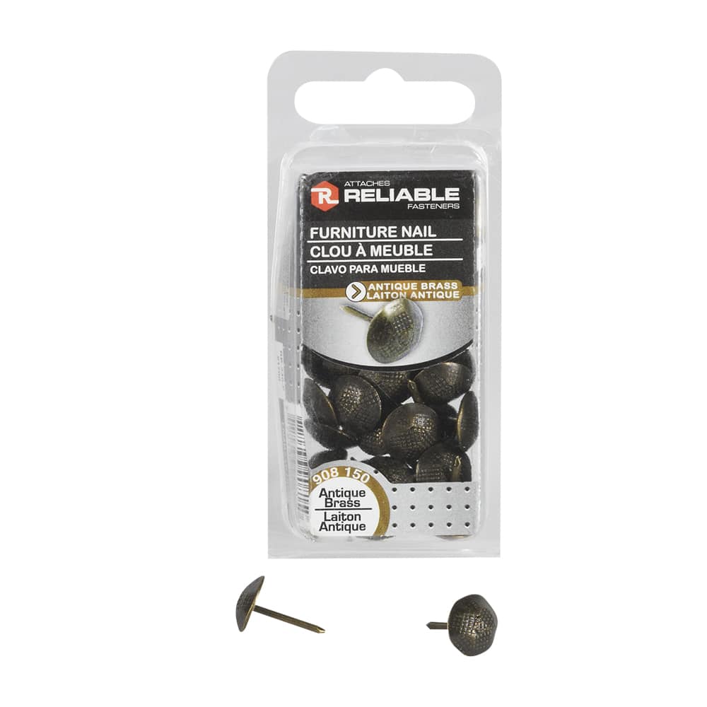 ATTACHES RELIABLE Furniture Nails 7/16 in. x 1/2 in. Pkg/40