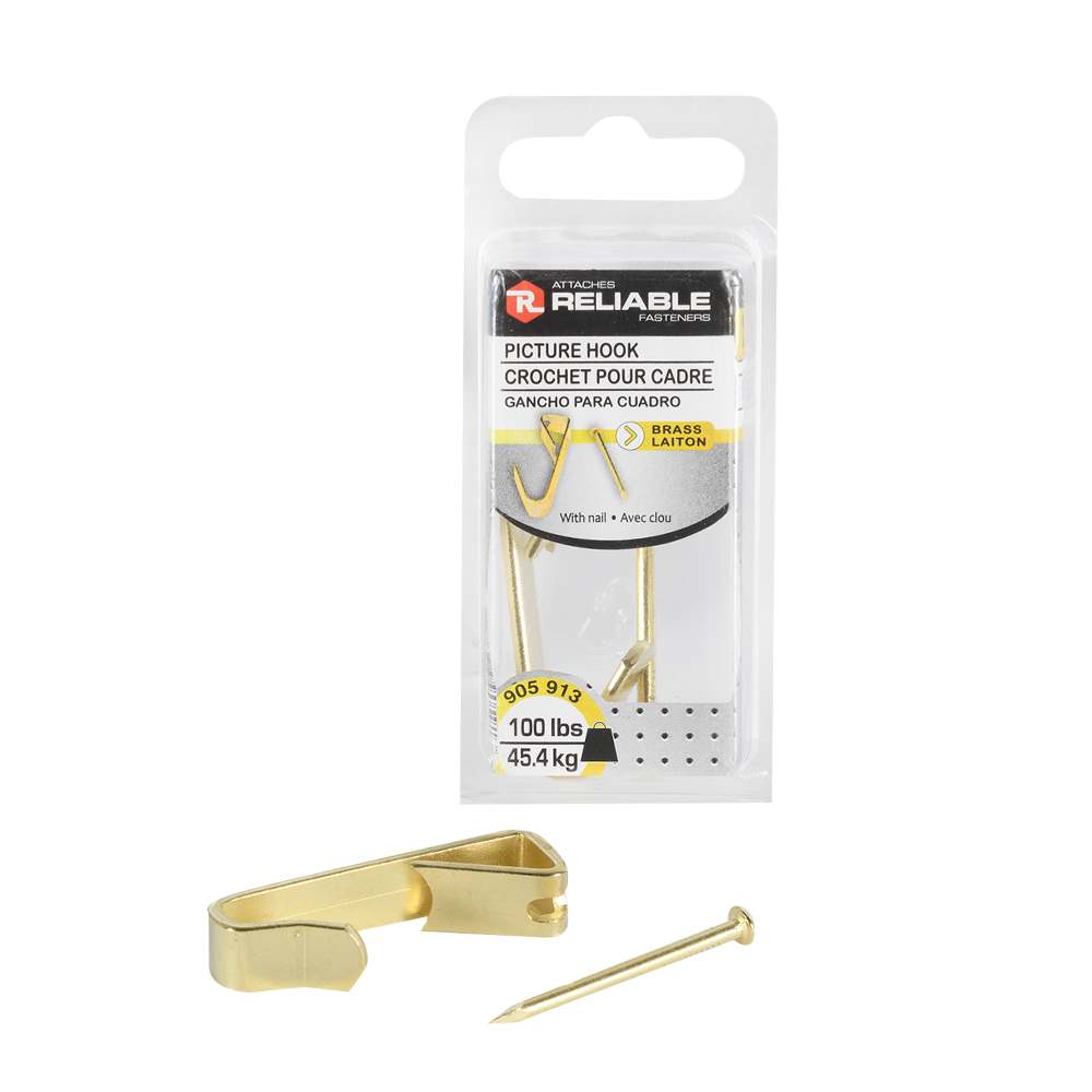 Crochets pour cadres 100 lb Pqt/2