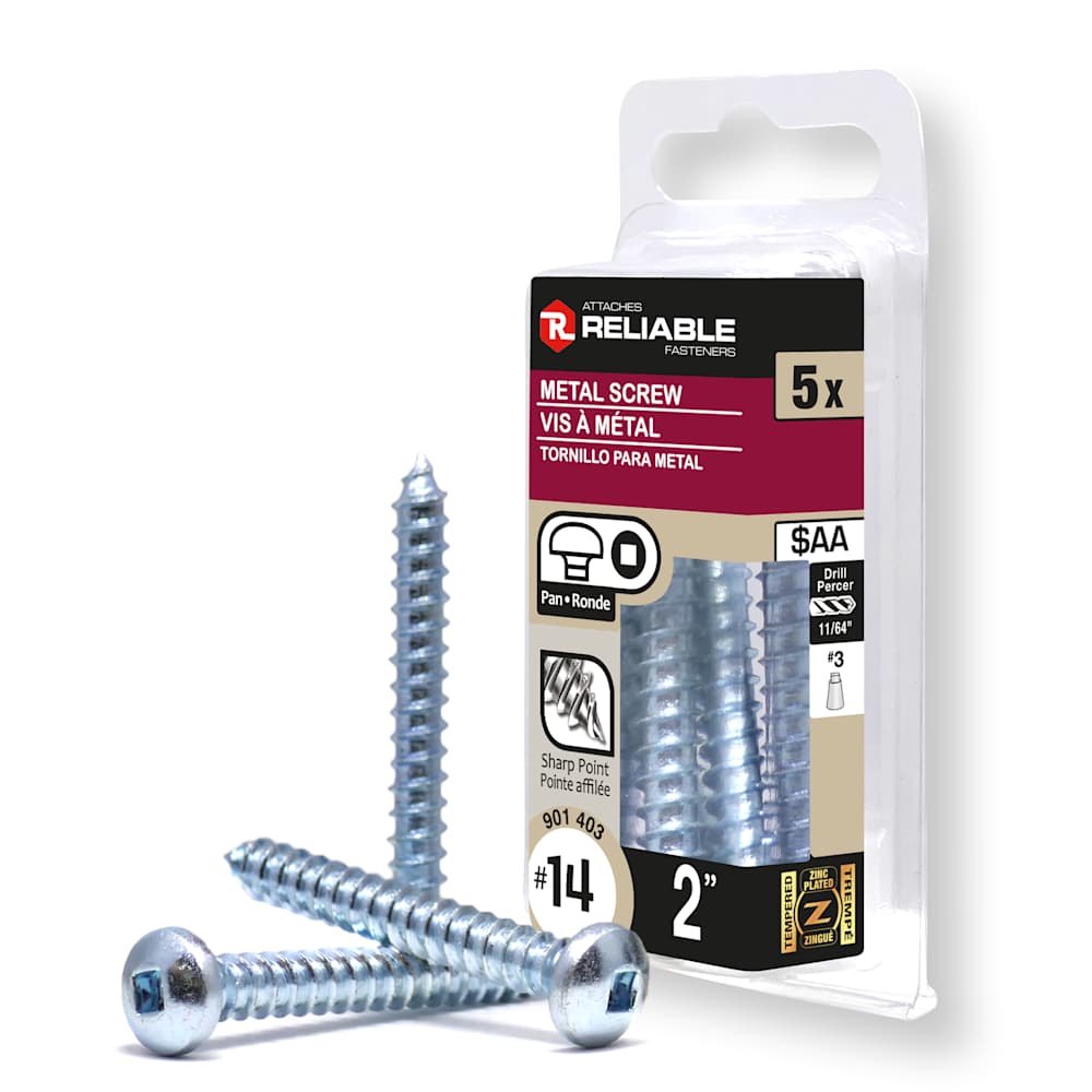 Metal Screws 2 in. n° 14 Pkg/5