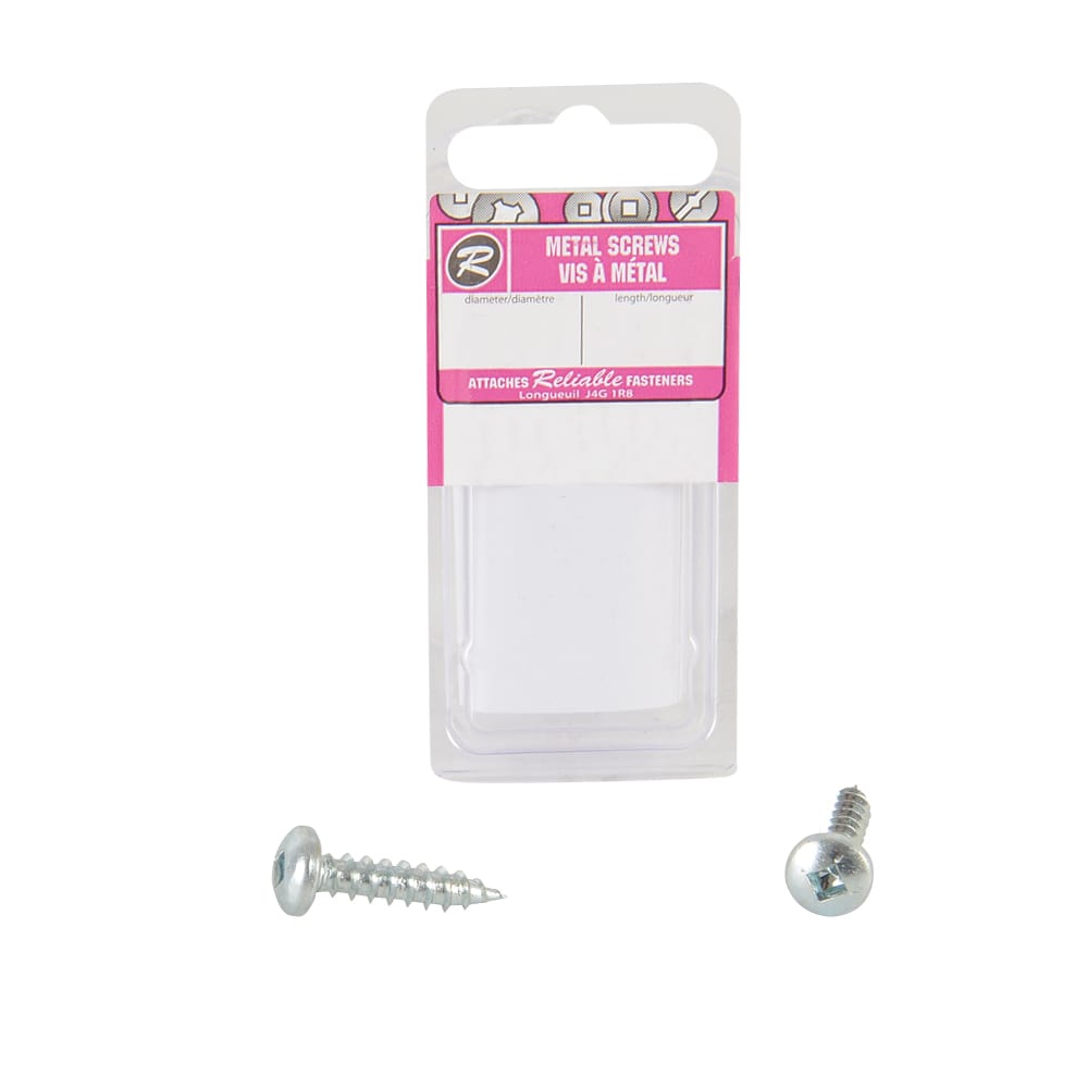 Vis à métal 3/8 po n° 6 T.R. Pqt/20