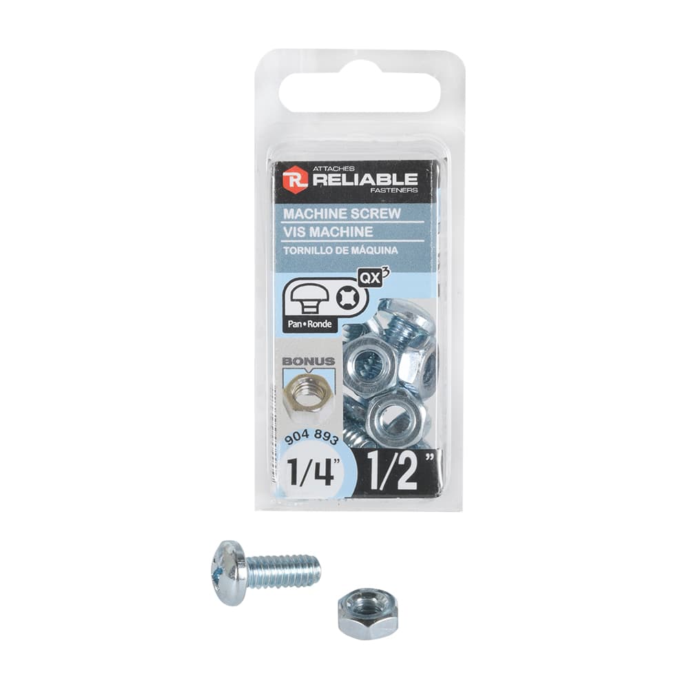 Machine Bolts 1/4-20 x 1/2 in. Pkg/8