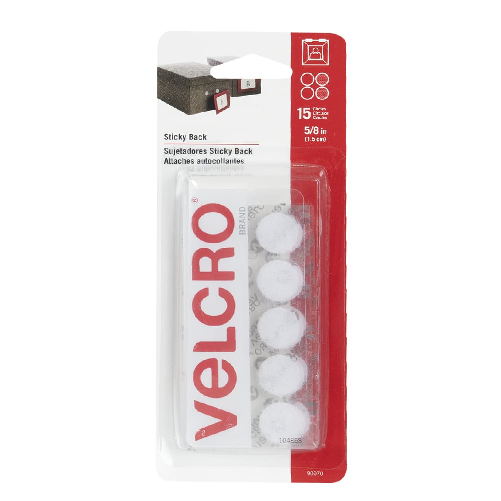 VELCRO® Sticky Back Adhesives 5/8 in. Pkg/15