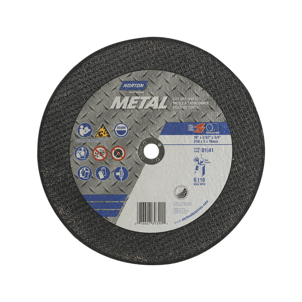Disque de coupe pour métal 10 po