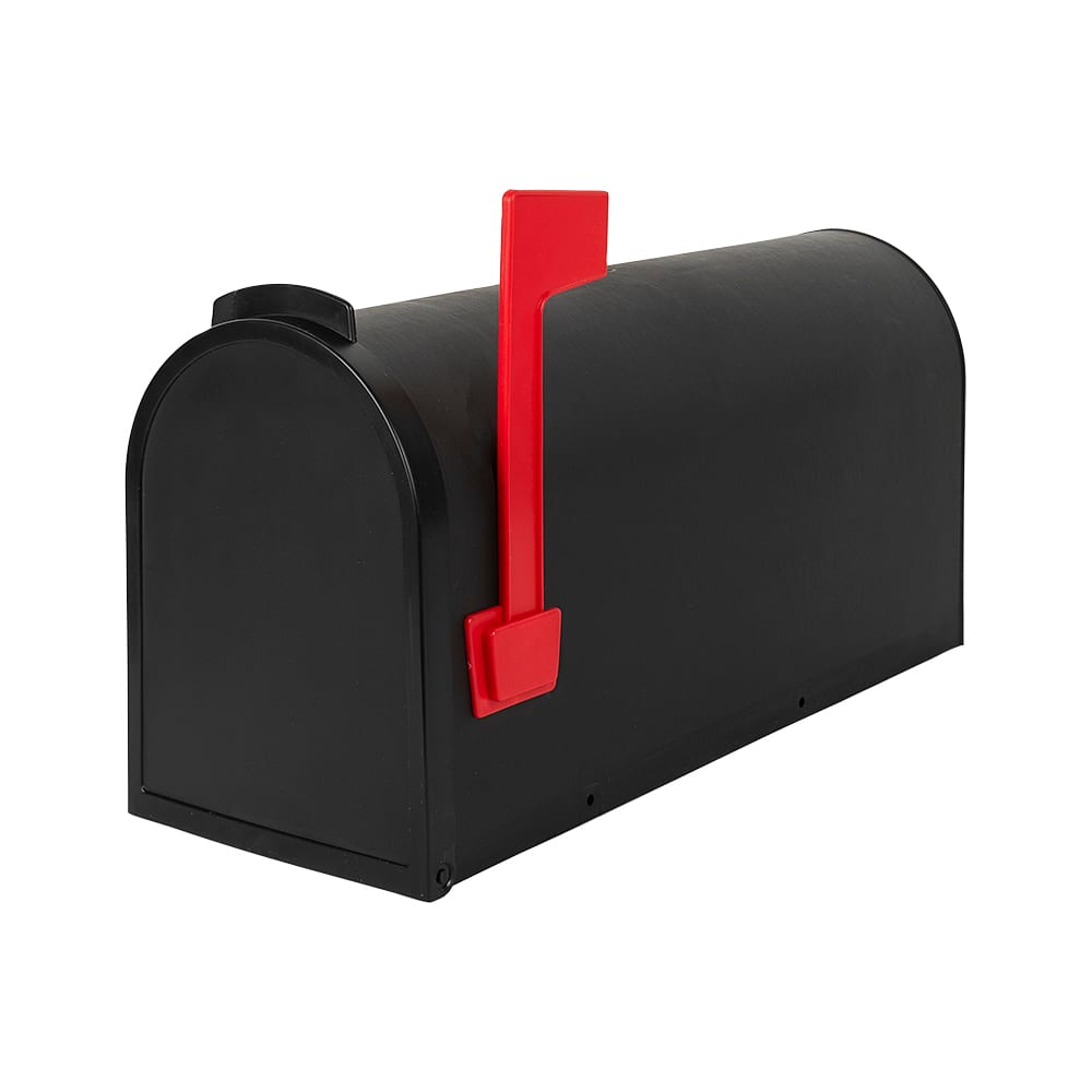 PVC Rural Mailbox Black
