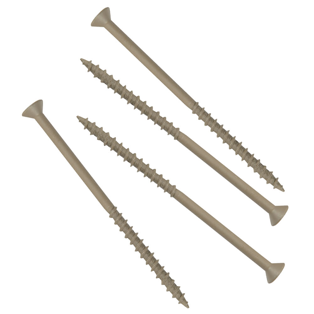 Vis à bois traité brune 6 po n° 10 T.P.