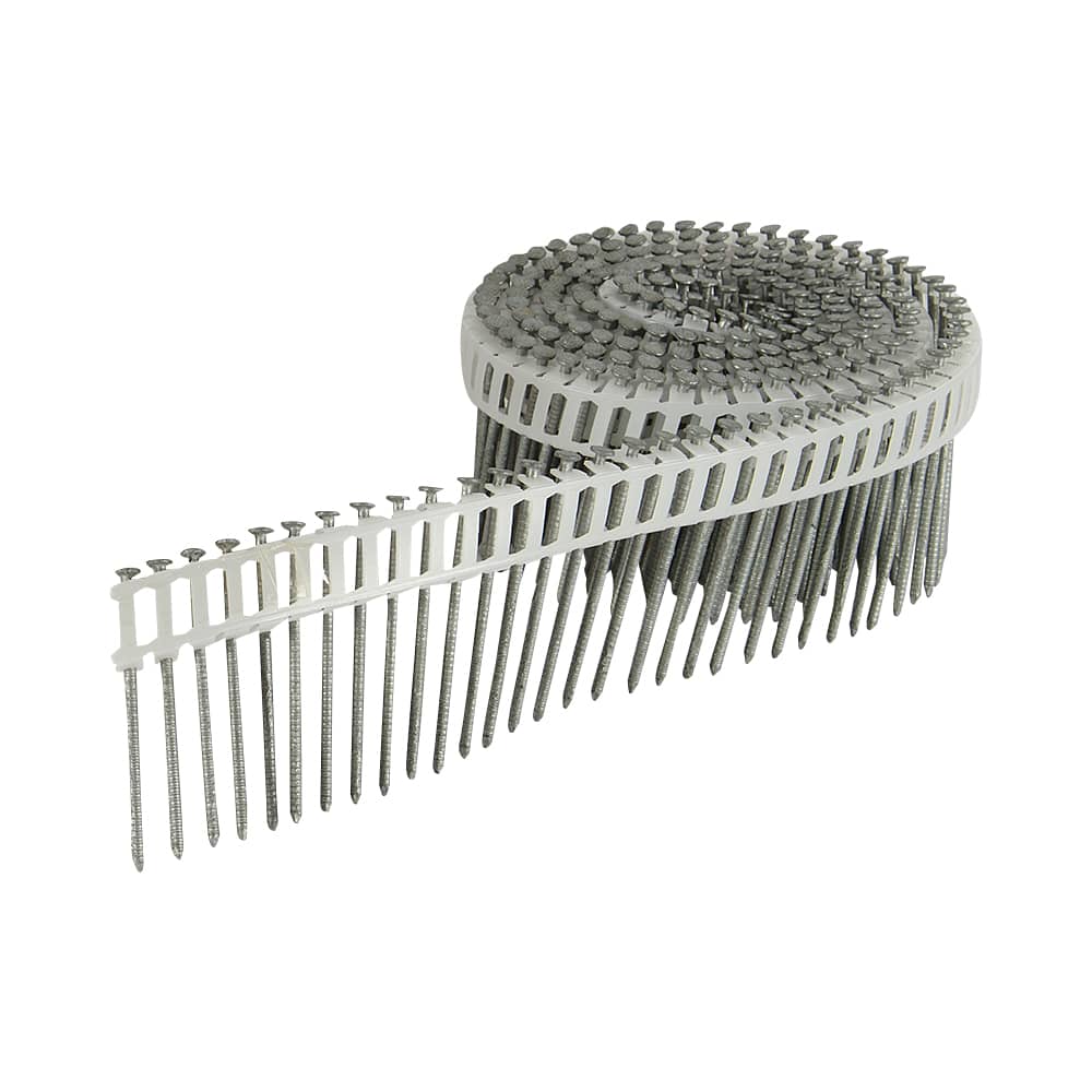 Clous galvanisés à tige annelée 2 1/2 po 200 clous/bobine