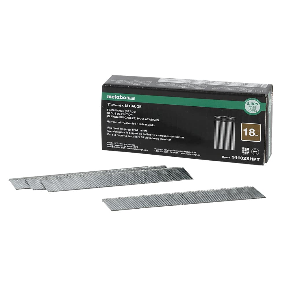 Clous à finir en bande 1 po n° 18 Pqt/5 000 HITACHI 