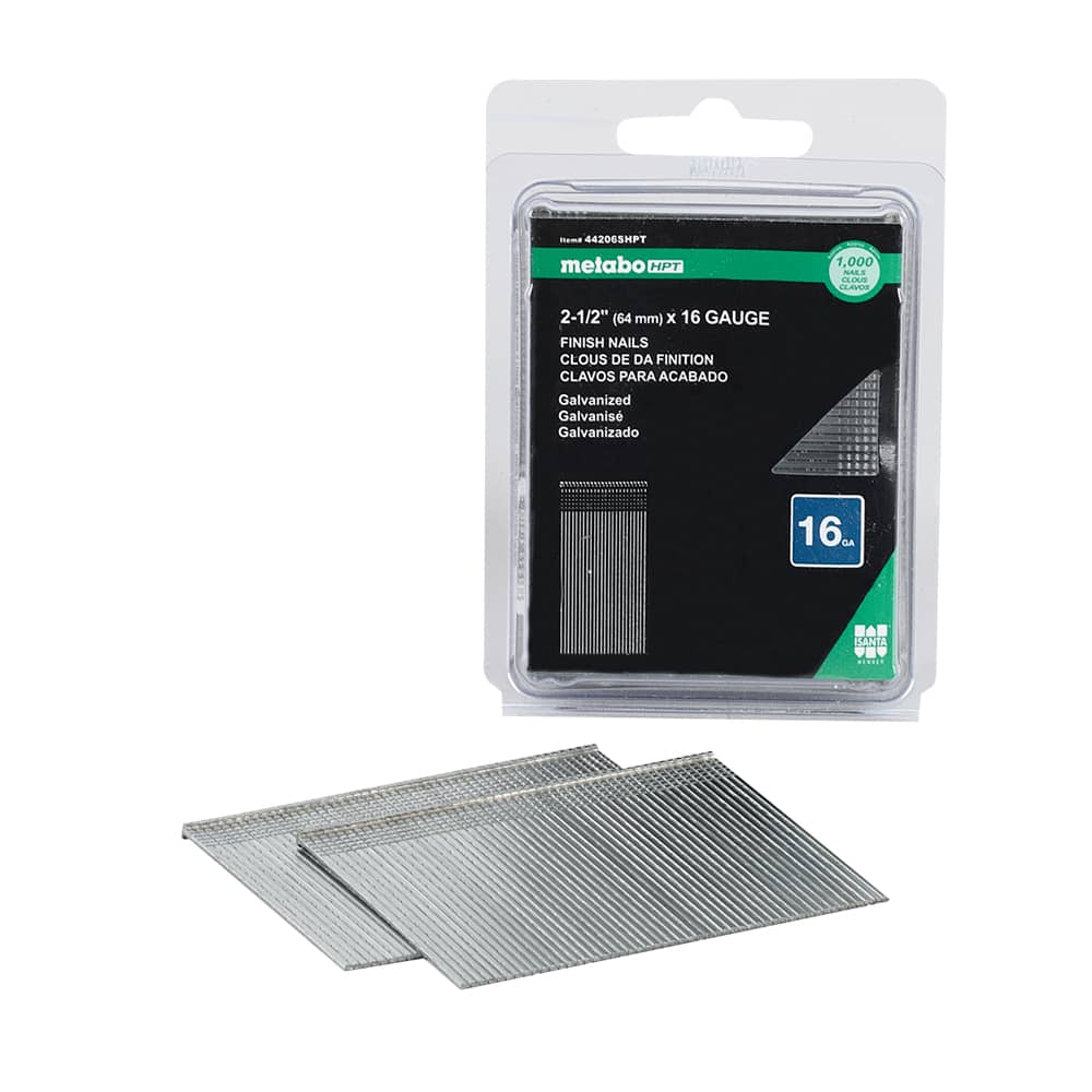 Clous à finir en bande 2 1/2 po n° 16 Pqt/1 000 HITACHI