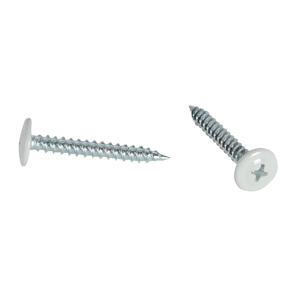 Vis pour fibrociment 1 1/4 po n° 8 T.P. blanche Pqt/250