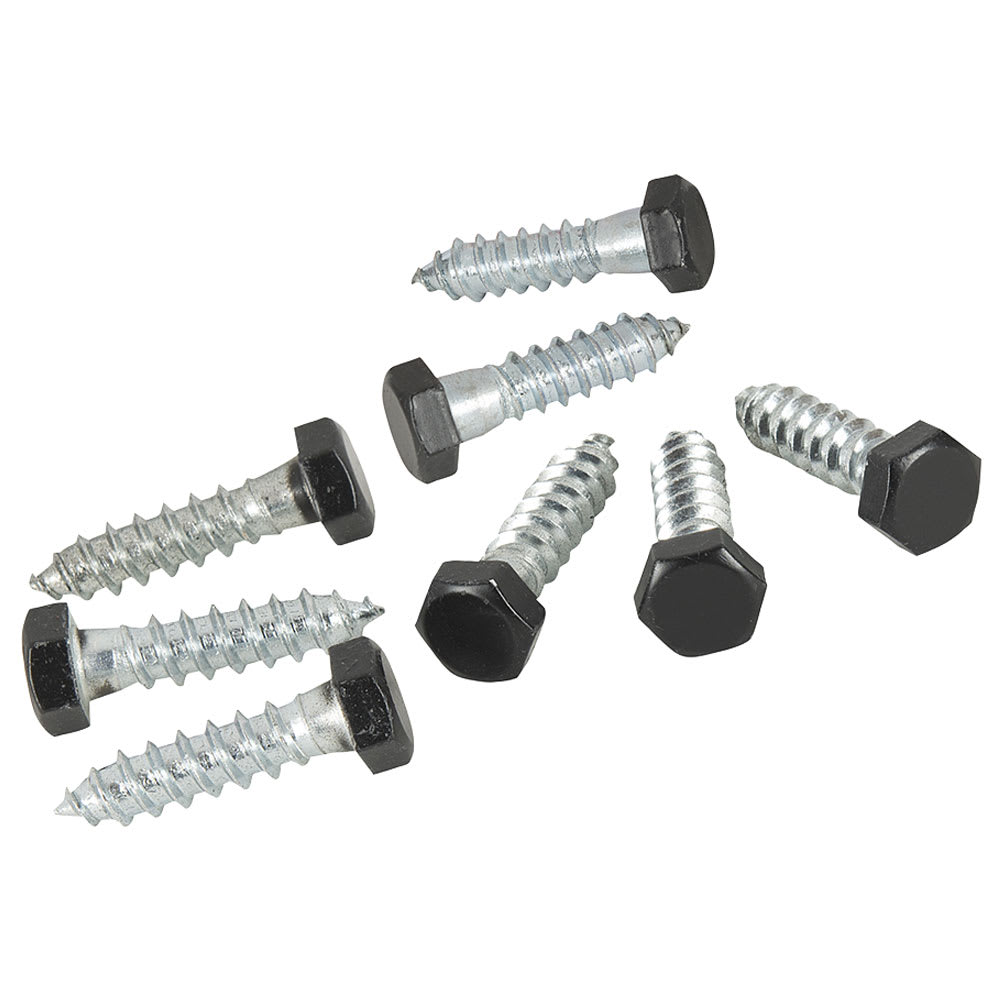 Boulons tire-fond noir 1/4 po x 2 po Pqt/8