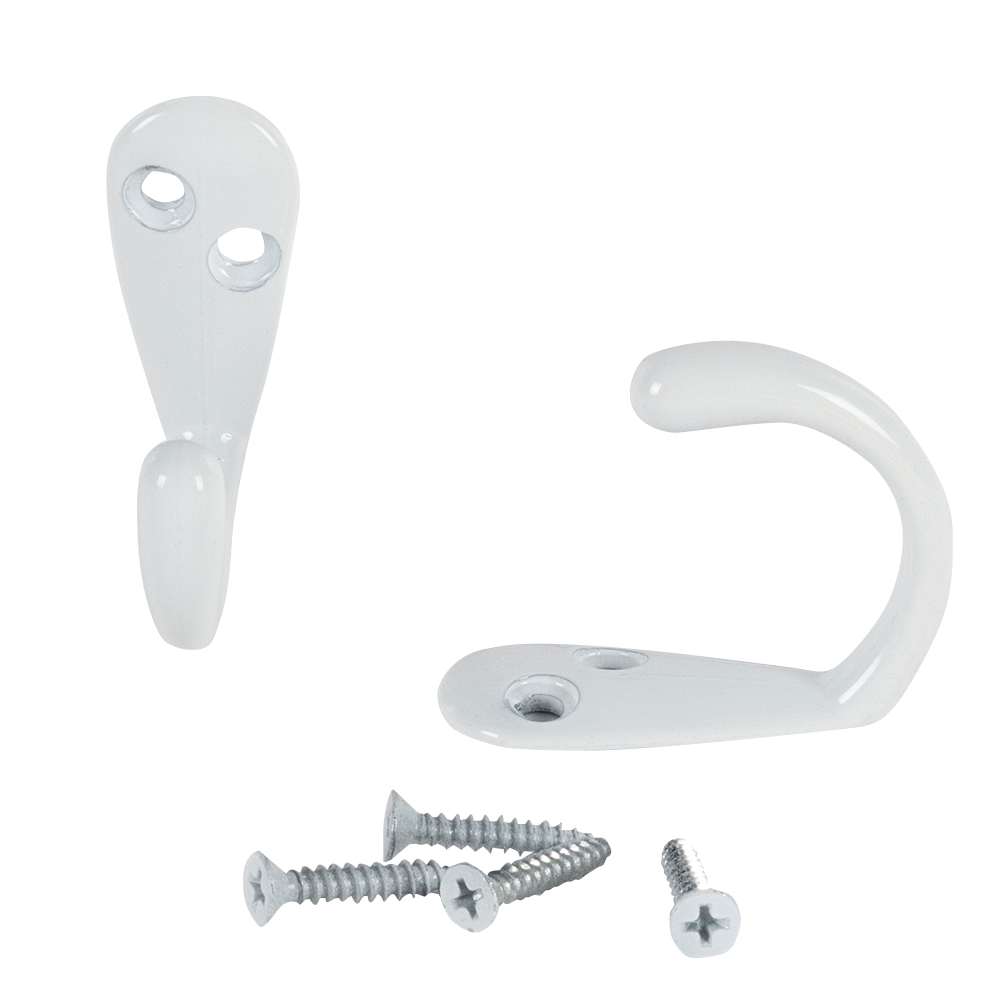 Set of 2 Single Clothe Hook 1 3/4 in.