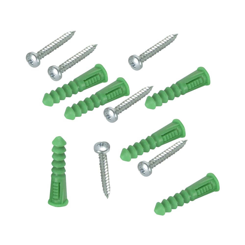 Chevilles de plastique n° 12, 5/16 po Pqt/6