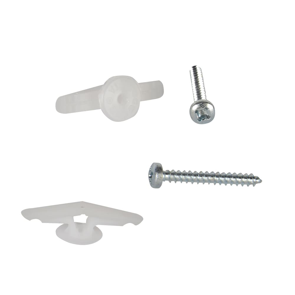 Ancrages à ailettes pour portes creuses et panneaux Pqt/4