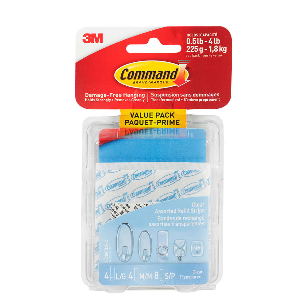 Bandes de remplacement pour crochets adhésifs Pqt/16 3M