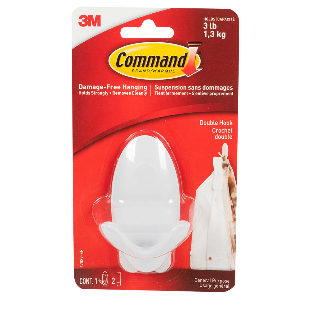 Crochet adhésif double moyen 3M
