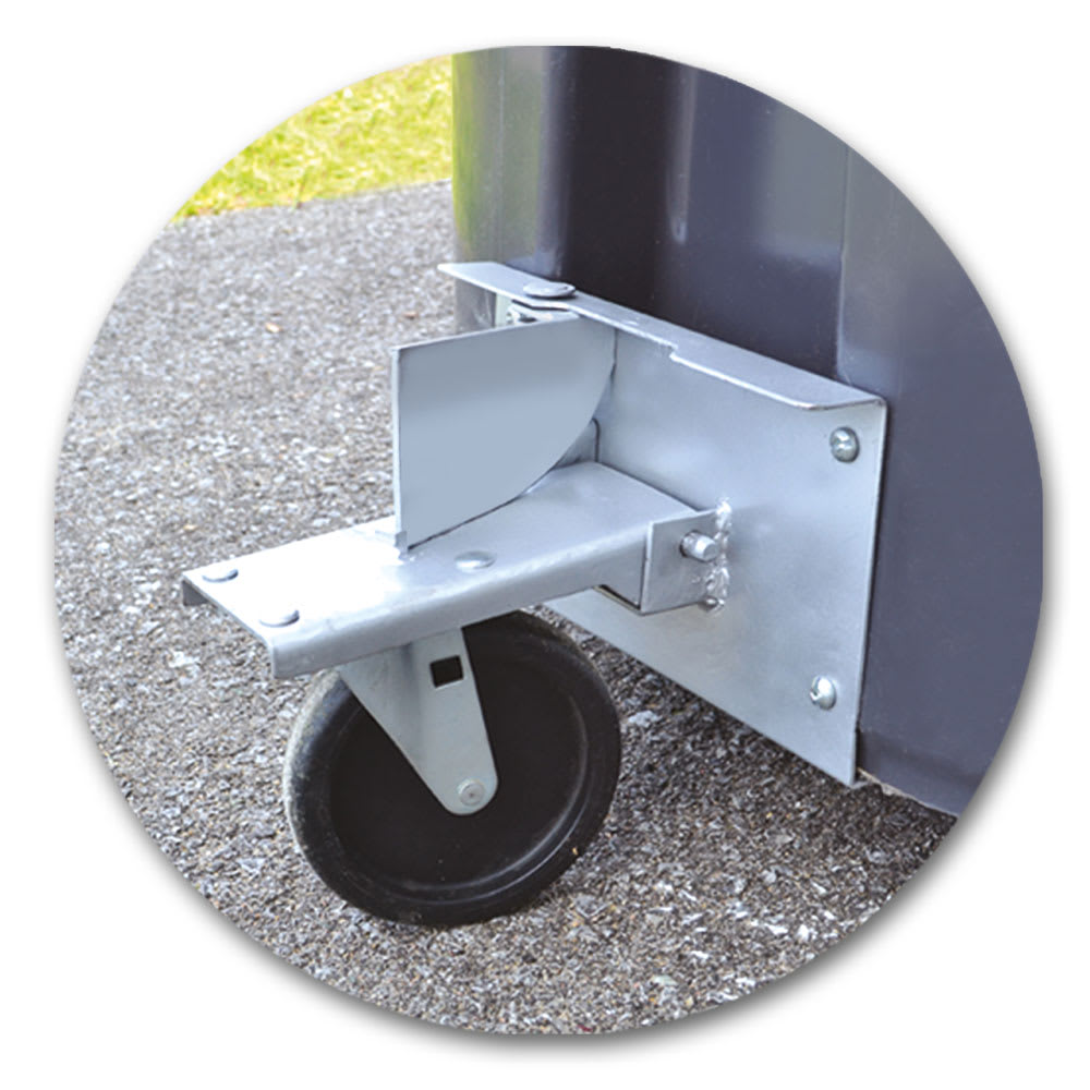 Roues pour bac roulant Tri-Bac Pqt/2 PYLEX