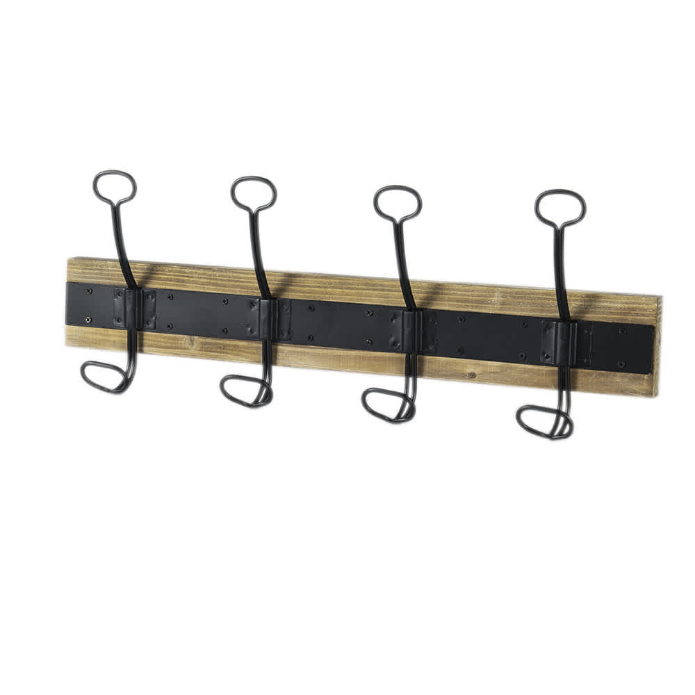 4-Hook Coat Rack 19 in.