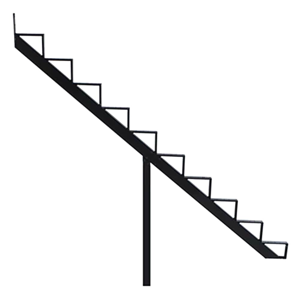 Limon d'escalier en aluminium noir 10 marches Collection 10. PYLEX