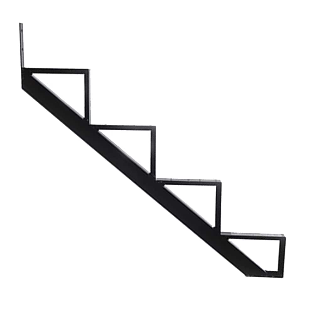 Limon d'escalier en aluminium noir 4 marches Collection 10. PYLEX