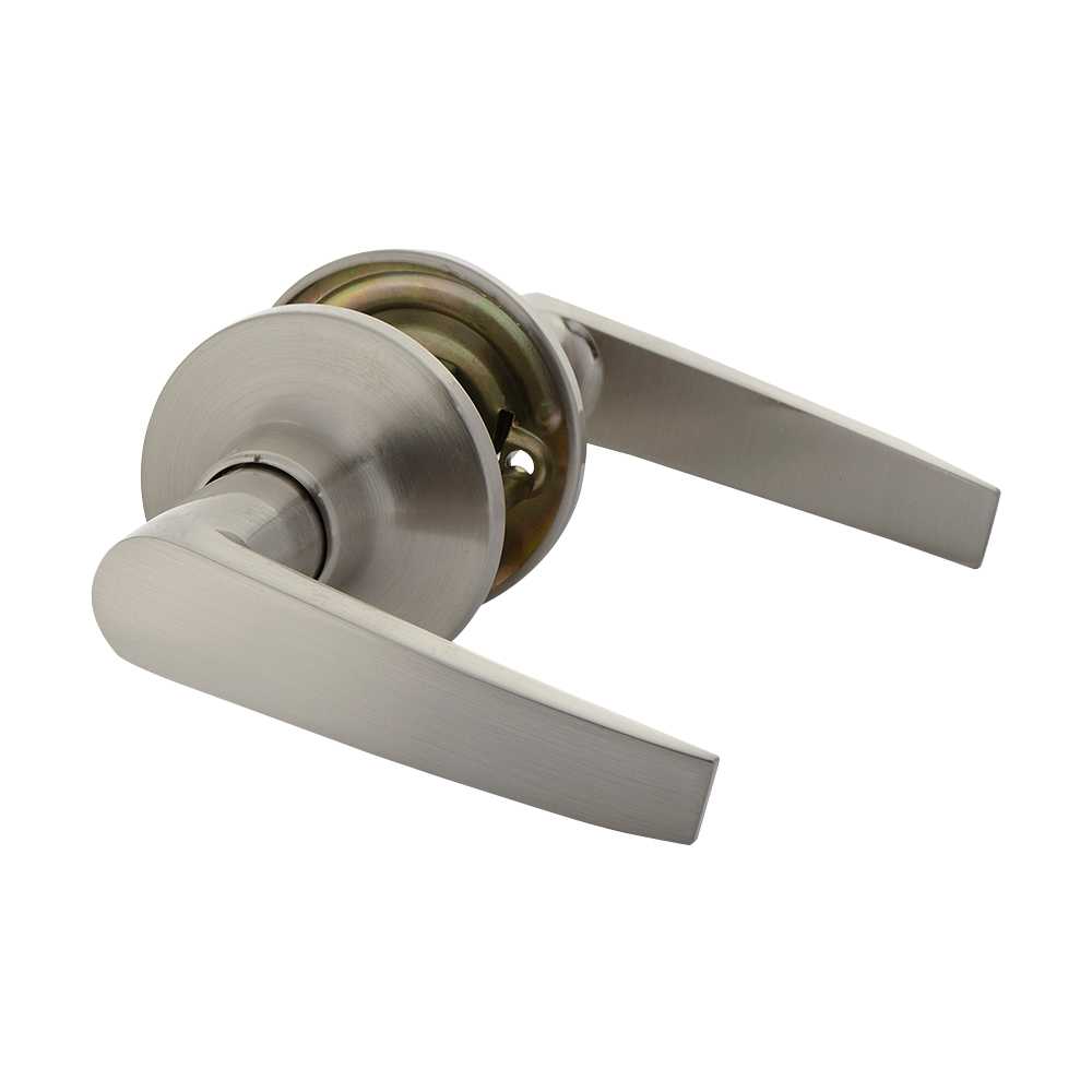 Poignée de porte de passage bec-de-cane   Classic nickel satiné