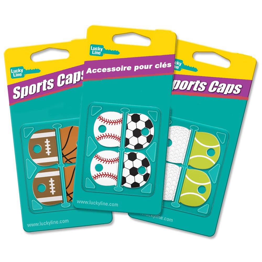 Ensemble de 4 capuchons pour clés Sports