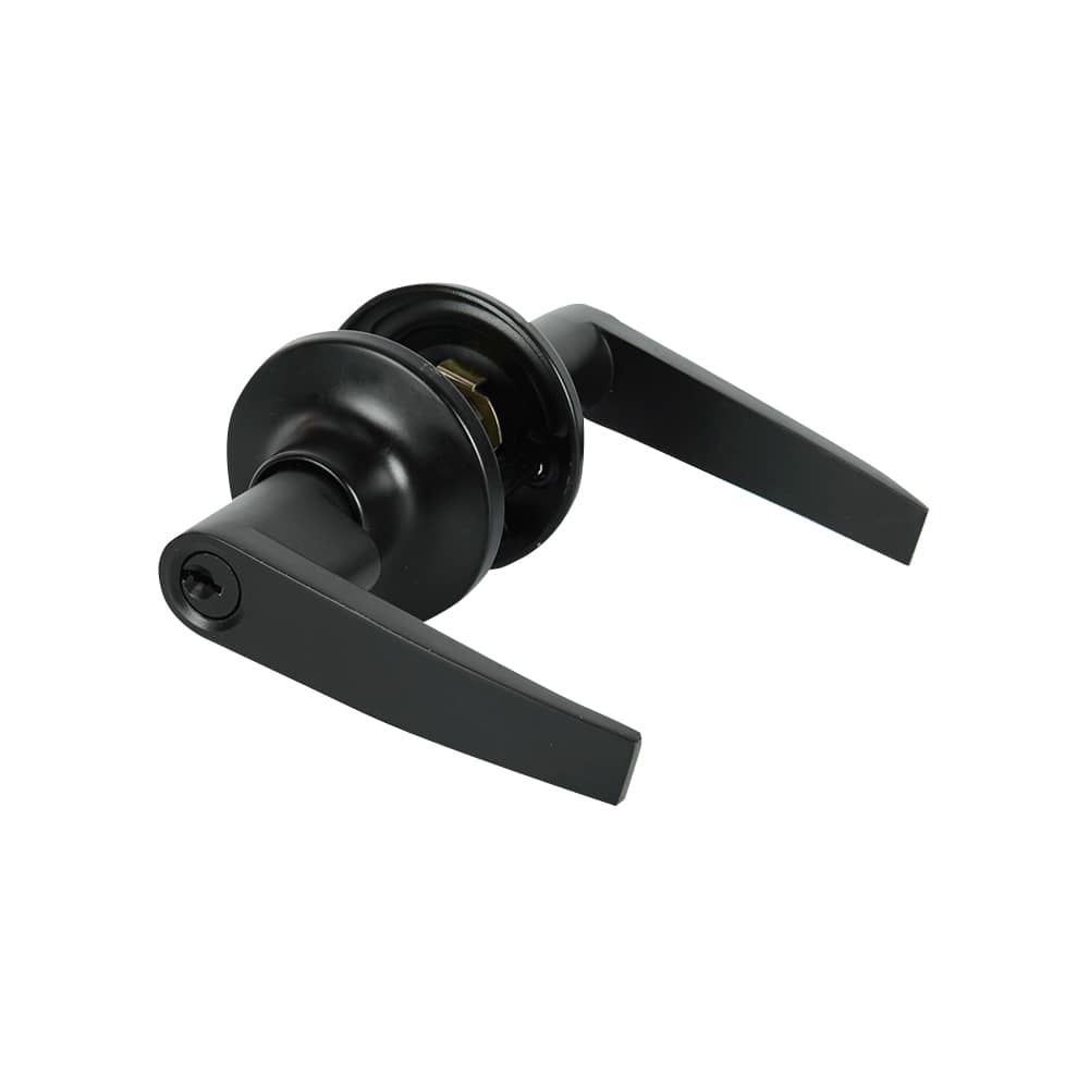 Poignée de porte d'entrée bec-de-cane Classic noire