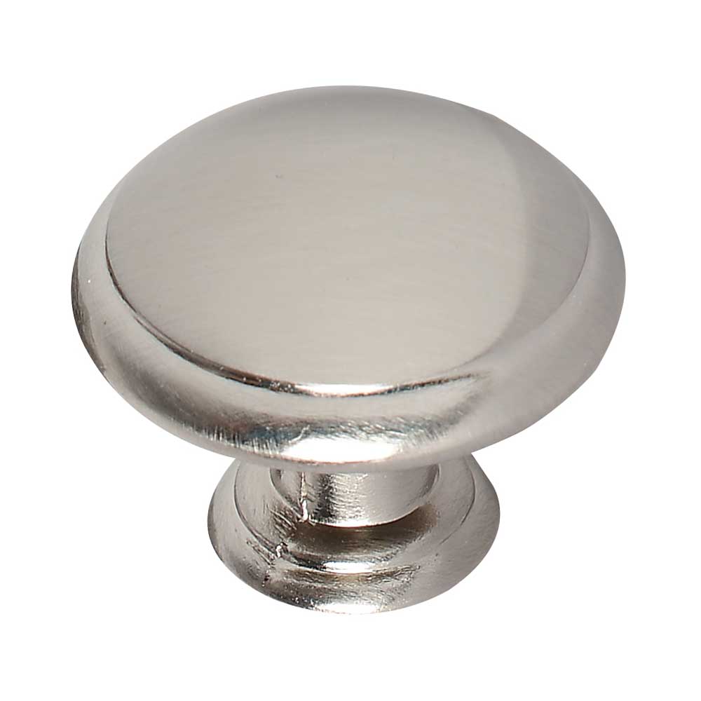 Bouton d'armoire en métal Estérel nickel brossé 30 mm
