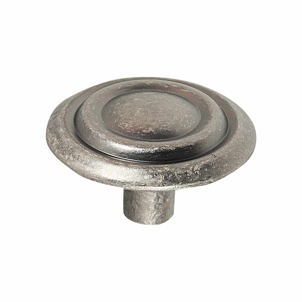 Provence Metal Cabinet Knob Pewter  33 mm