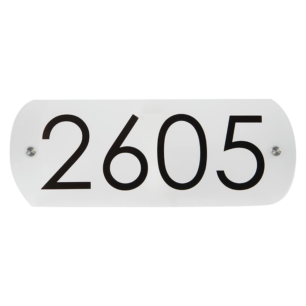 Frosted Acrylic RectangularAddress Plaque Clear