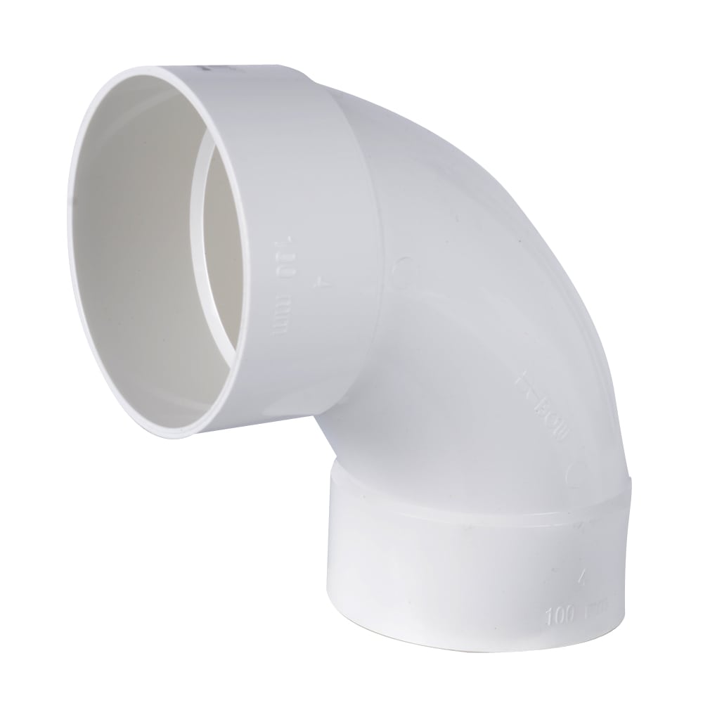 Coude 90° PVC/BNQ 4 po (F x F)