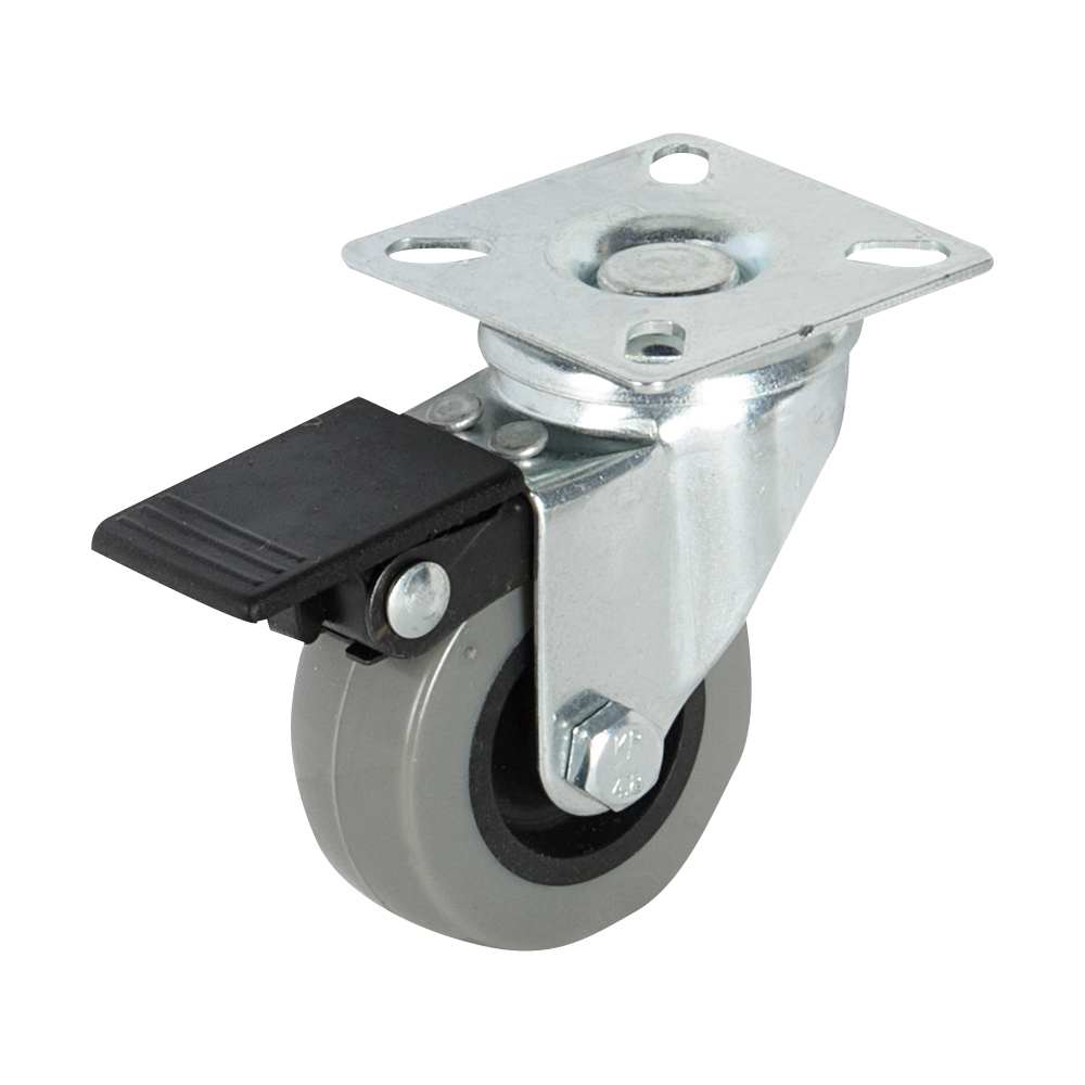 Roulette pivotante/frein en polyuréthane 2 po NEKTRA