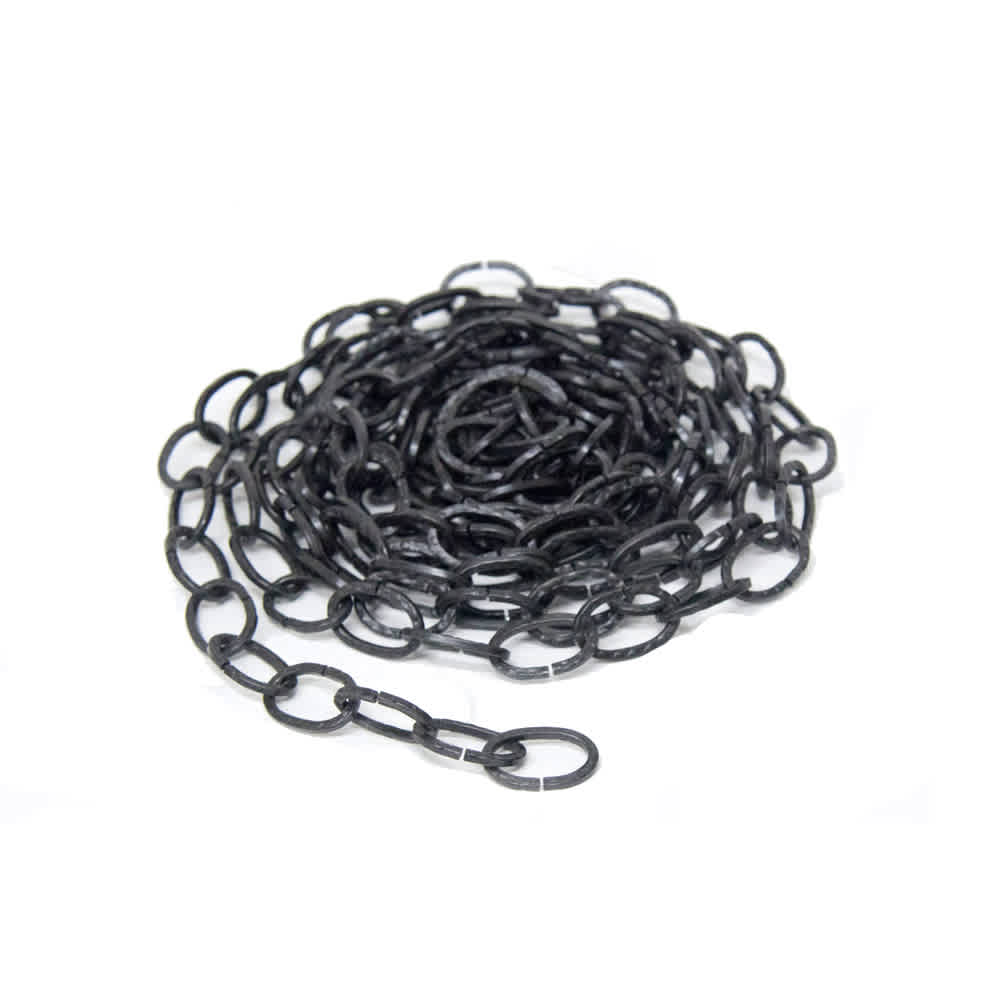 Chaîne ovale pour lustre n° 10 x 8 pi noir