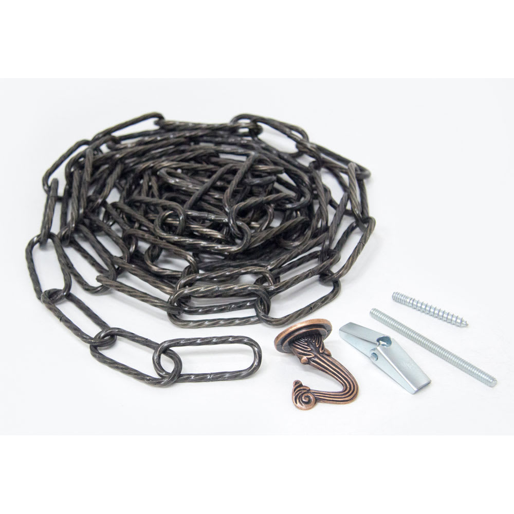 Chaîne ovale pour lustre bronze brossé n° 10 x 8 pi