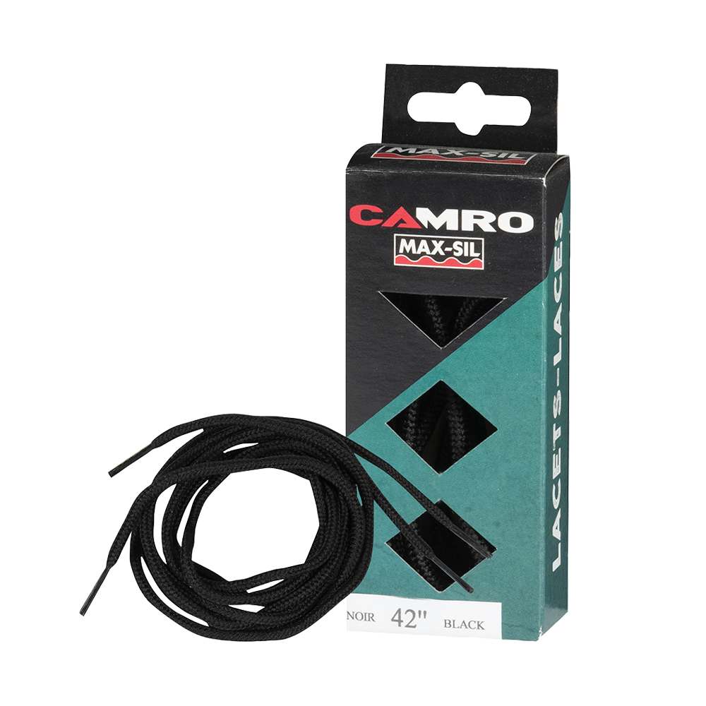Round Black Laces 42 in. Pkg/2