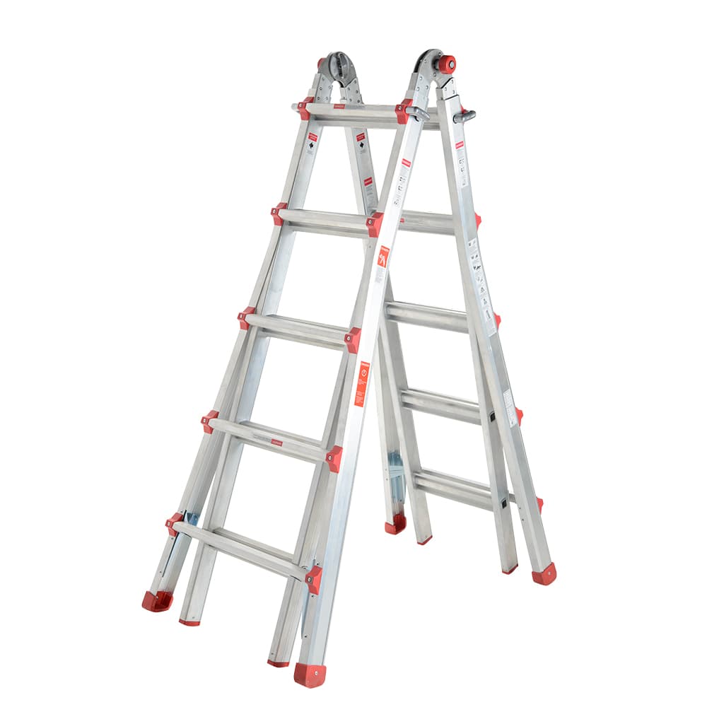 NEKTRA Multi-Purpose AluminumLadder 21 ft.Grade 1
