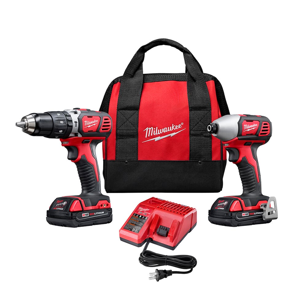 MILWAUKEE 18 V Lithium-Ion Hammer Drill & Impact Driver Combo Set