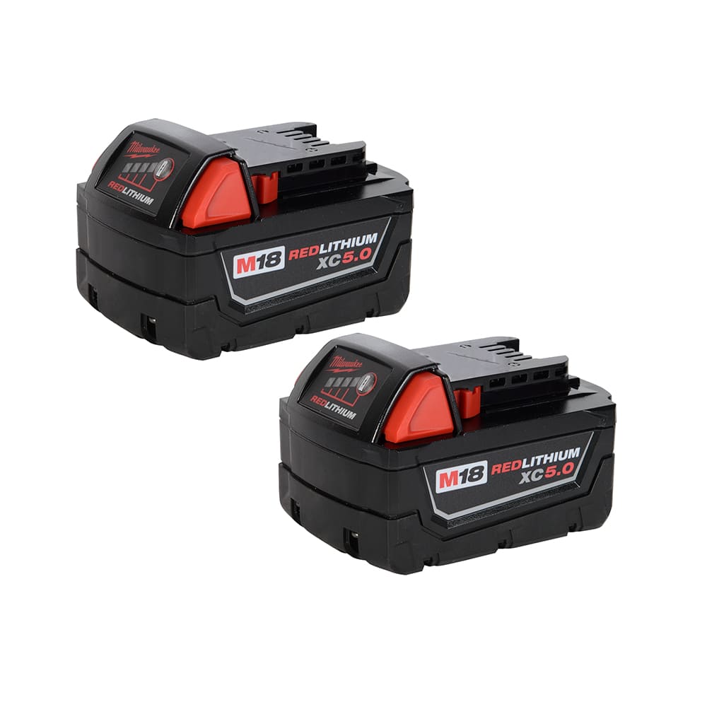 MILWAUKEE Extended Capacity Battery Pack REDLITHIUM XC 18 V 5,0 Ah Pkg/2