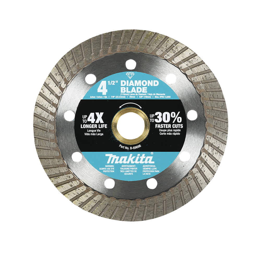 Lame au diamant pour rectifieuse 4 1/2 po à rive turbo MAKITA