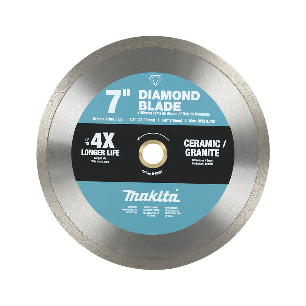 Lame de scie au diamant 7 po à rive continue MAKITA