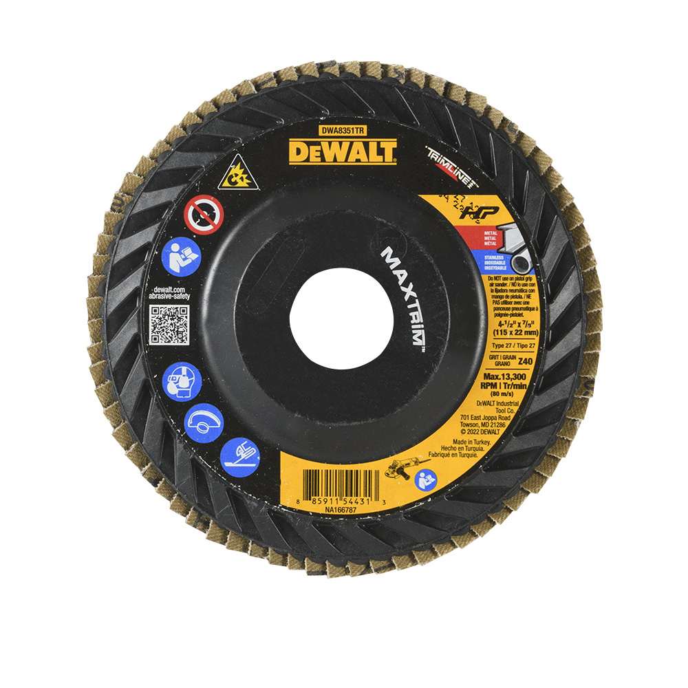 Disque à sabler pour rectifieuse XP n° 40, 4 1/2 po DEWALT